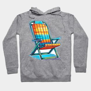 Folding beach chair design Hoodie